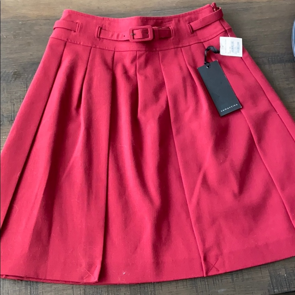Semantiks red skirt